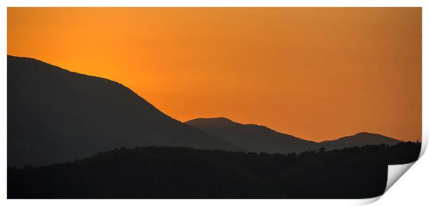  Lakeland sunset Print by Dan Ward