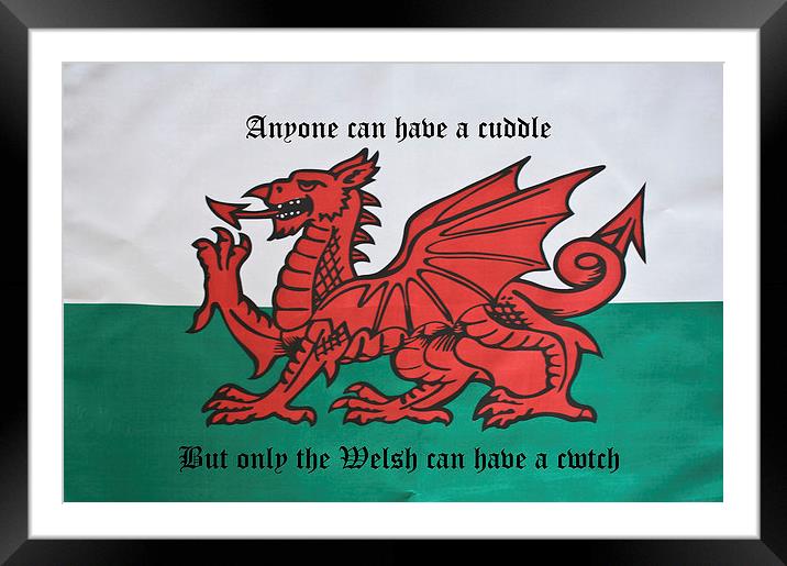 Only The Welsh Can Cwtch Framed Mounted Print by Steve Purnell