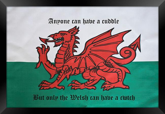 Only The Welsh Can Cwtch Framed Print by Steve Purnell