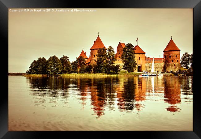  Trakai Castle  Framed Print by Rob Hawkins