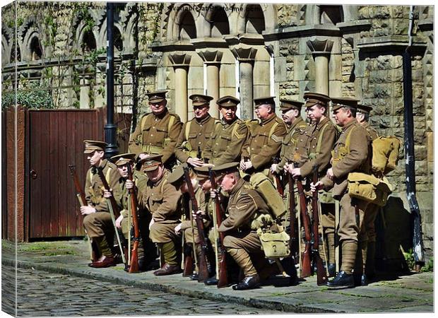 Lancashire fusiliers Canvas Print by Derrick Fox Lomax