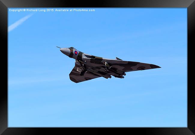  Vulcan Bomber XH558  Framed Print by Richard Long