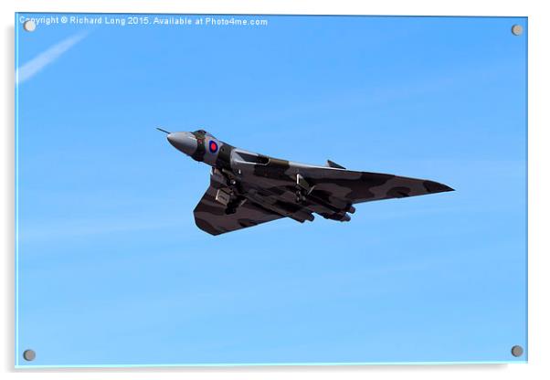  Vulcan Bomber XH558  Acrylic by Richard Long