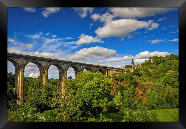 Spectacular Roman Viaduct, Dinan, France Framed Print by Mark Llewellyn