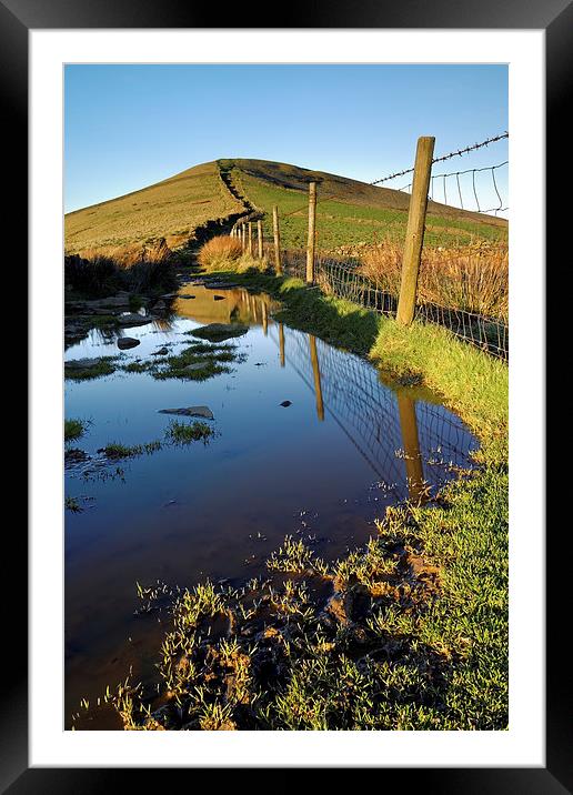 Lose Hill Reflections  Framed Mounted Print by Darren Galpin
