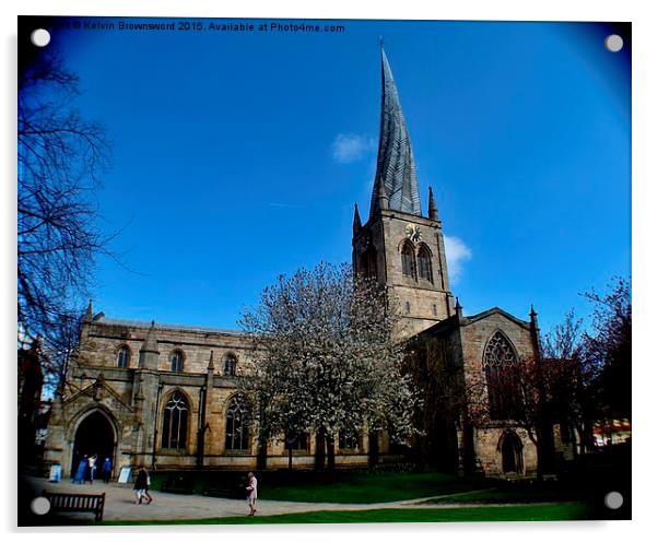  Crooked Spire, Chesterfield Acrylic by Kelvin Brownsword