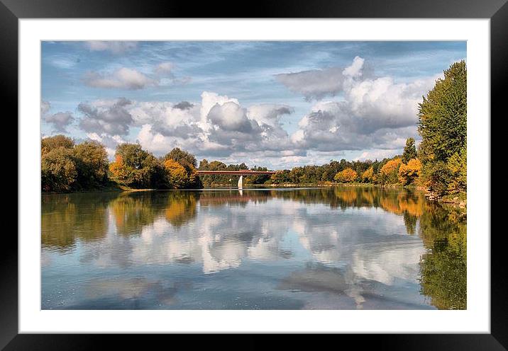  Reflections on the River Garonne Framed Mounted Print by Irene Burdell