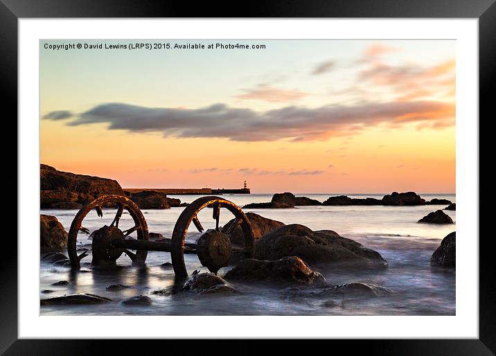 Old Wheels - Seaham Framed Mounted Print by David Lewins (LRPS)