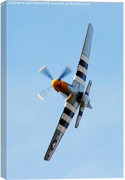 North American P-51 Mustang Canvas Print by Jason Wells