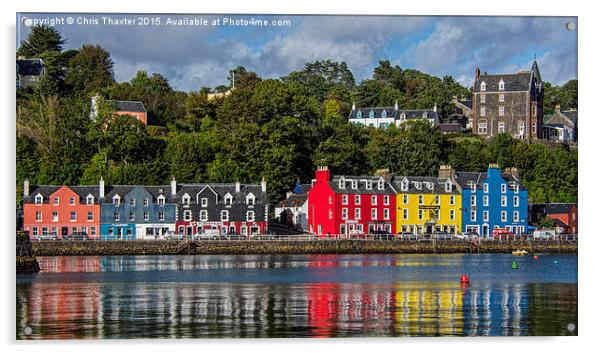  Colourful Tobermory Acrylic by Chris Thaxter