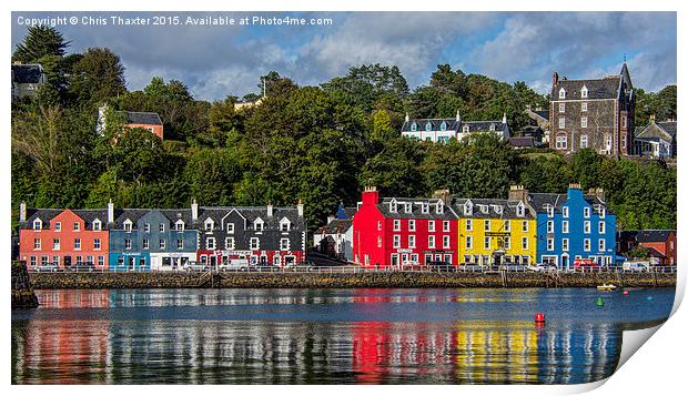  Colourful Tobermory Print by Chris Thaxter