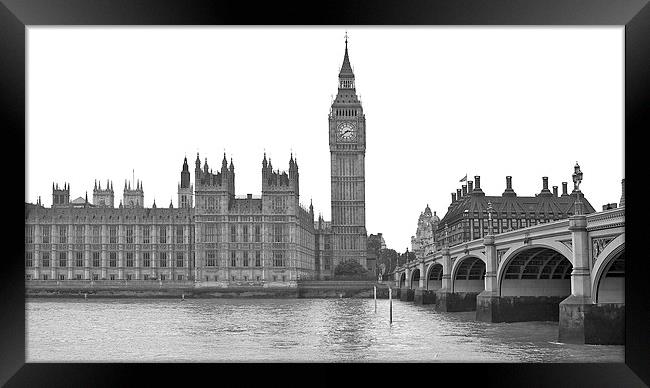 Westminster Framed Print by Victor Burnside