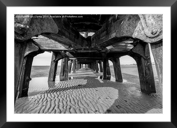  Under the pier Framed Mounted Print by Ian Clamp