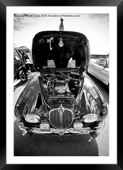  Jaguar 3.2 litre Saloon car Framed Mounted Print by Ian Clamp