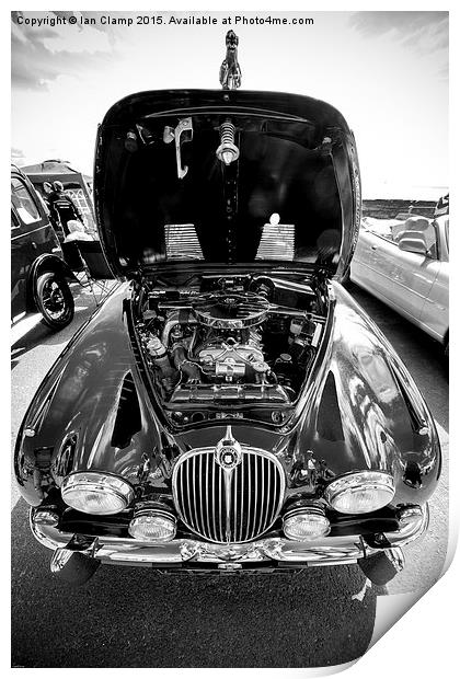 Jaguar 3.2 litre Saloon car Print by Ian Clamp