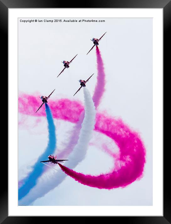  Red twist Framed Mounted Print by Ian Clamp
