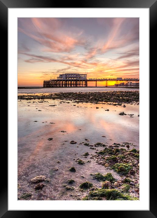 A very low tide Framed Mounted Print by Malcolm McHugh
