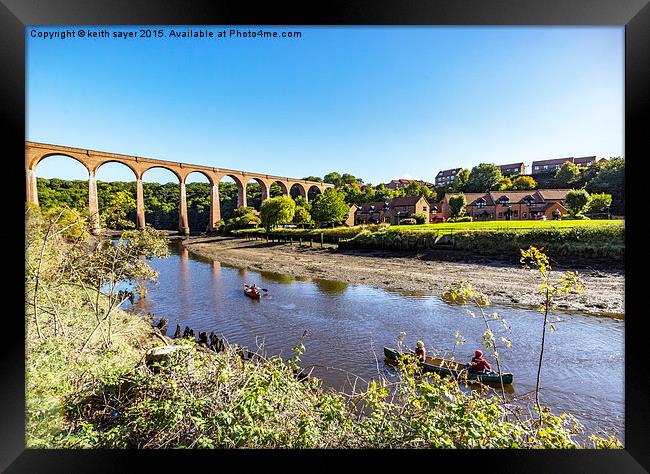  Larpool Viaduct  Framed Print by keith sayer