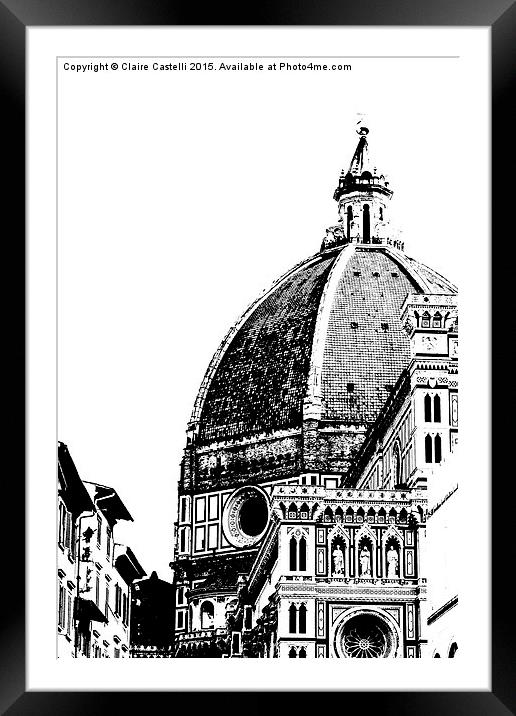  Il Duomo Framed Mounted Print by Claire Castelli
