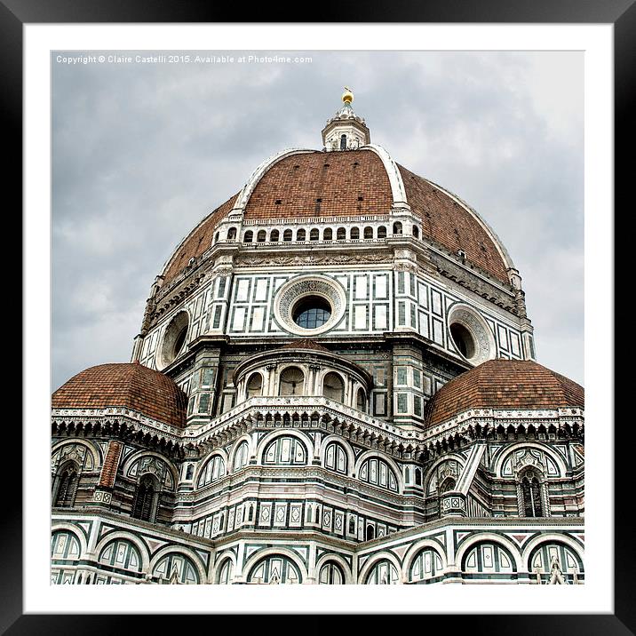  Florence Cathedral  Framed Mounted Print by Claire Castelli