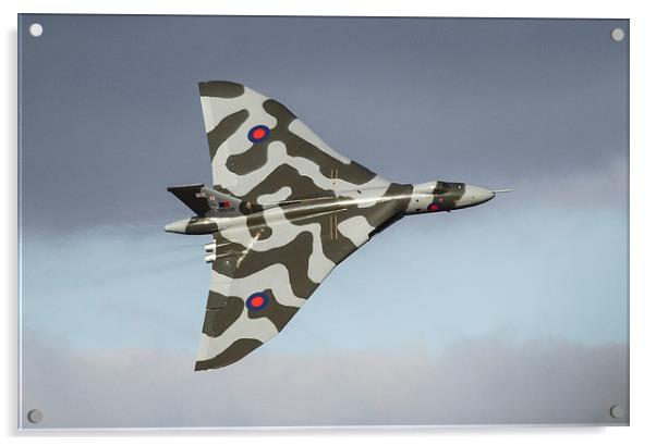  Avro Vulcan XH558 Acrylic by Philip Catleugh