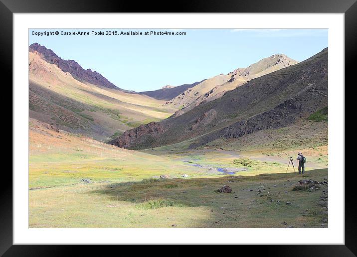  Southern Gobi Mongolia Framed Mounted Print by Carole-Anne Fooks