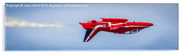 Panorama of a solo Red Arrow Acrylic by Jason Wells