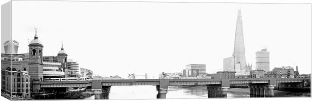 Cannon Street Railway Bridge Canvas Print by Victor Burnside