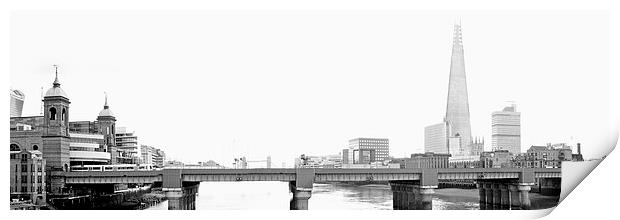 Cannon Street Railway Bridge Print by Victor Burnside