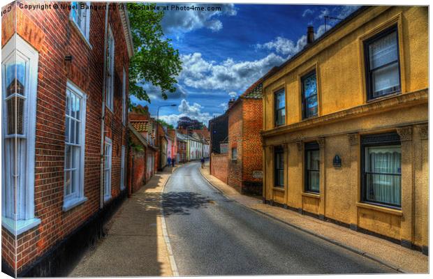  Northgate in Beccles Canvas Print by Nigel Bangert
