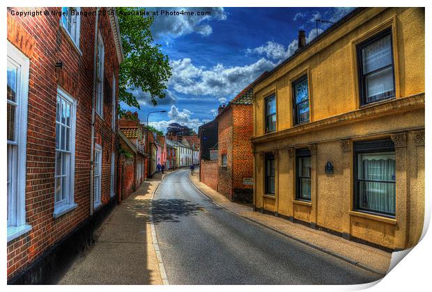  Northgate in Beccles Print by Nigel Bangert