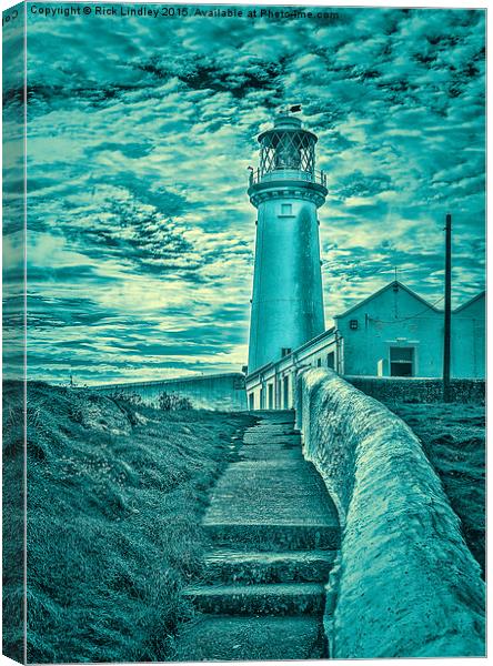 South Stack Lighthouse Canvas Print by Rick Lindley
