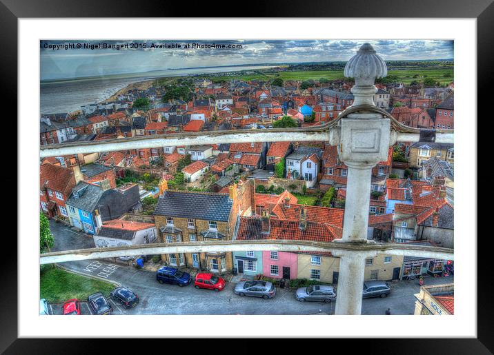  View from Southwold Lighthouse Framed Mounted Print by Nigel Bangert