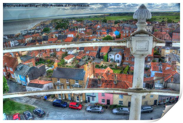  View from Southwold Lighthouse Print by Nigel Bangert