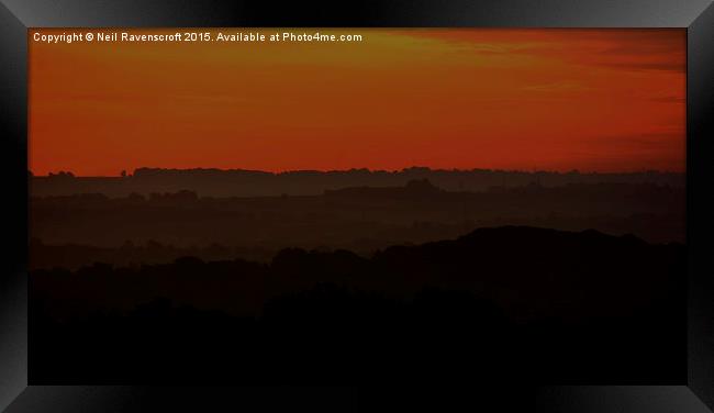  misty sunrise Framed Print by Neil Ravenscroft