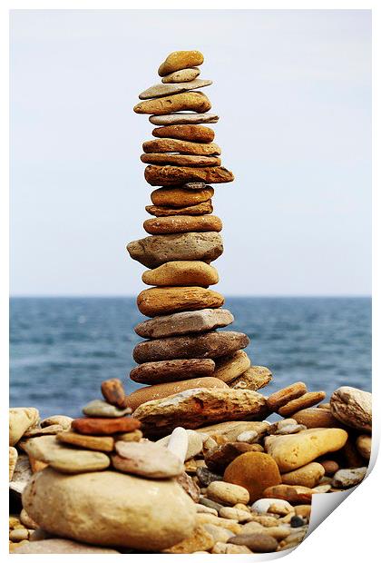  Stacking Stones Print by Paul M Baxter