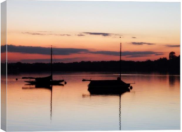  Suffolk Sunset Canvas Print by chrissy woodhouse