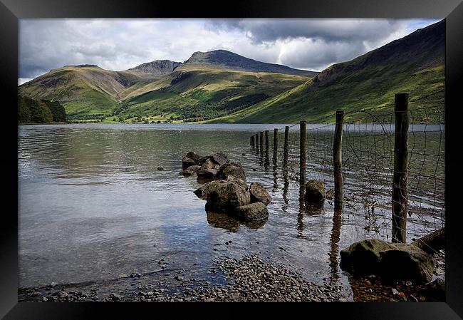  Scafell Across Wastwater Framed Print by Jacqi Elmslie