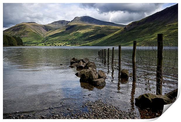  Scafell Across Wastwater Print by Jacqi Elmslie
