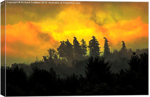  Misty Sunrise Canvas Print by Richard Cruttwell