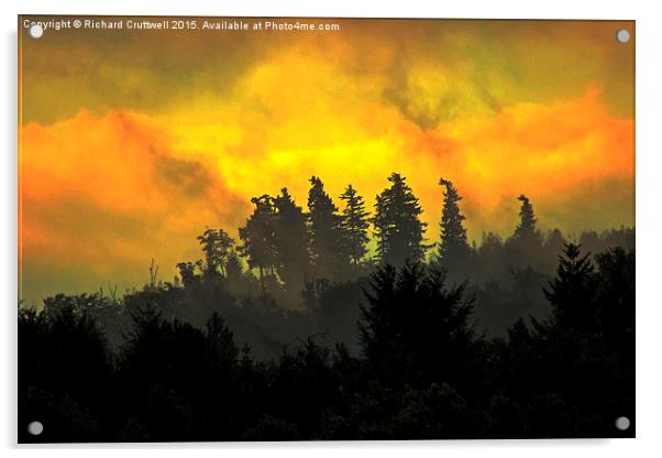  Misty Sunrise Acrylic by Richard Cruttwell