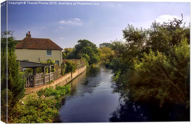  Great Stour Canvas Print by Thanet Photos