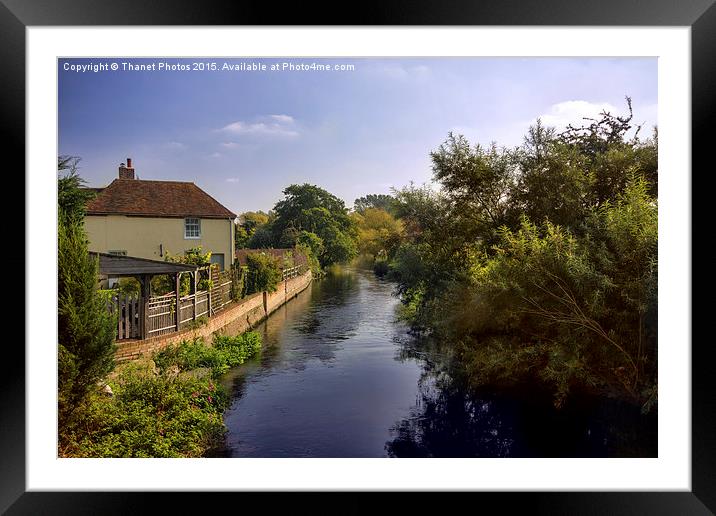 Great Stour Framed Mounted Print by Thanet Photos