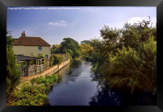  Great Stour Framed Print by Thanet Photos