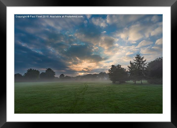 Misty morning Framed Mounted Print by Paul Fleet