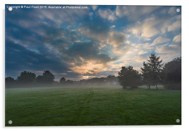 Misty morning Acrylic by Paul Fleet