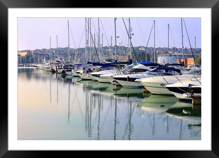  Weymouth Harbour Framed Mounted Print by Mark Godden