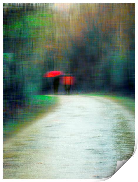  Walk In The Rain  Print by Florin Birjoveanu