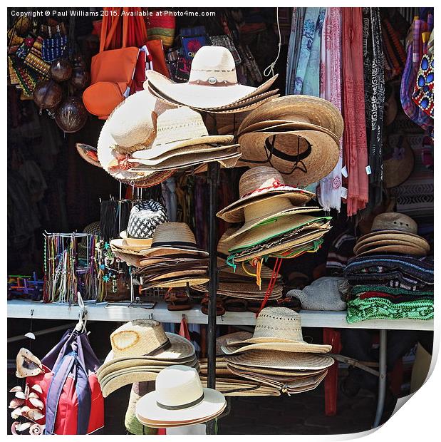 Hats on a Stand Print by Paul Williams