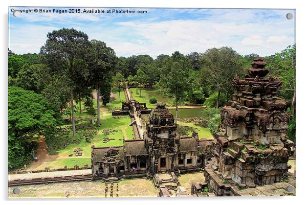  Angkor Thom Acrylic by Brian Fagan